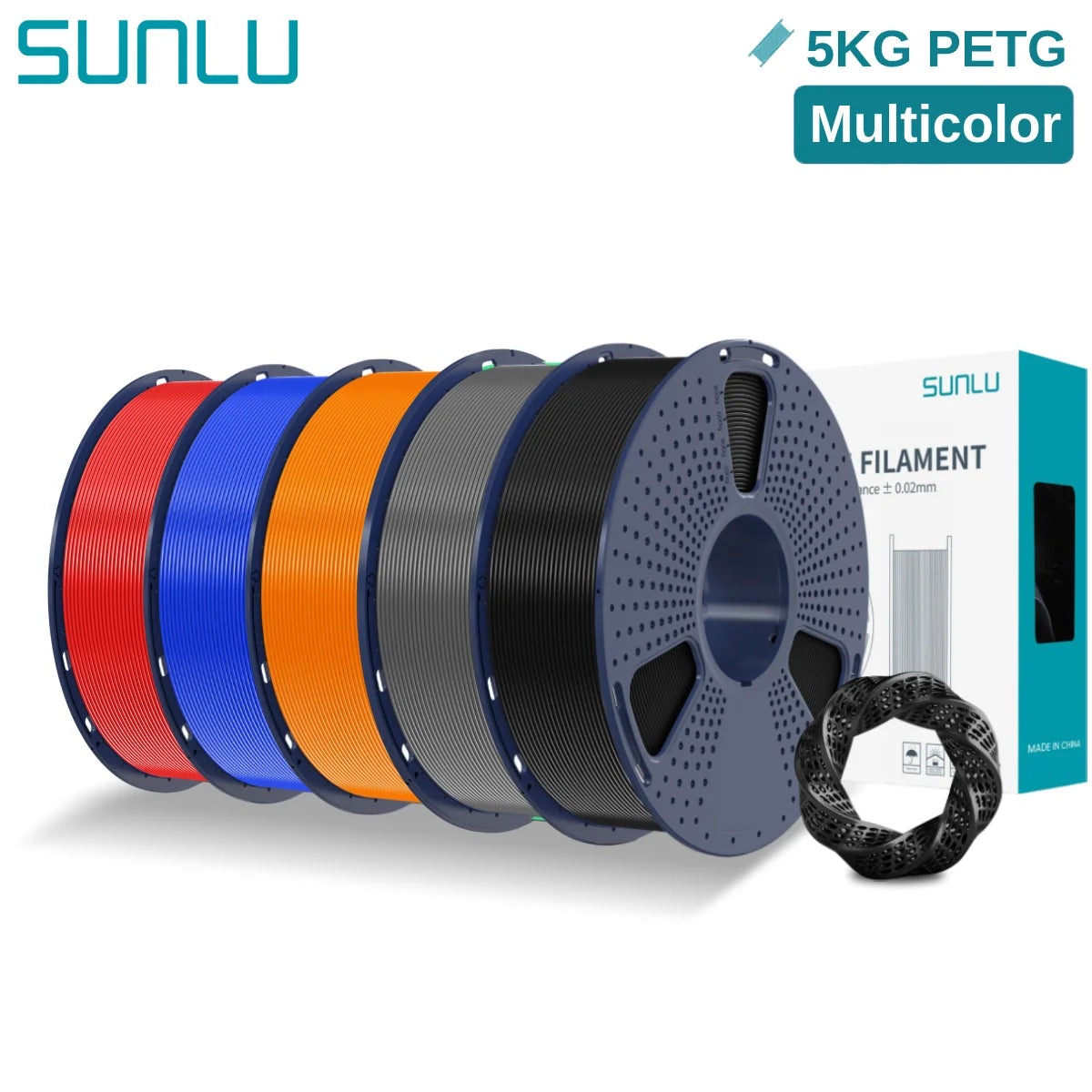 PETG 3D Printer Filament, 1.75mm 5kg - 3D Printing Accessories from Linloft.