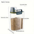 Dog Food Storage Cat Food Plastic Storage Tank with Measuring Cup Moisture-Proof Sealed Jar Pet Supplies Additions - Pet Supplies from Linloft.