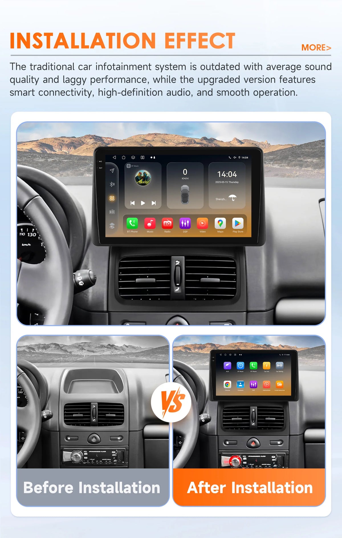 Hizpo 6115 Wireless CarPlay Autoradio for Renault Clio 2 2000-2012 Car GPS Radio Multimedia 2 Din Android 4G AI Voice 360 Camera