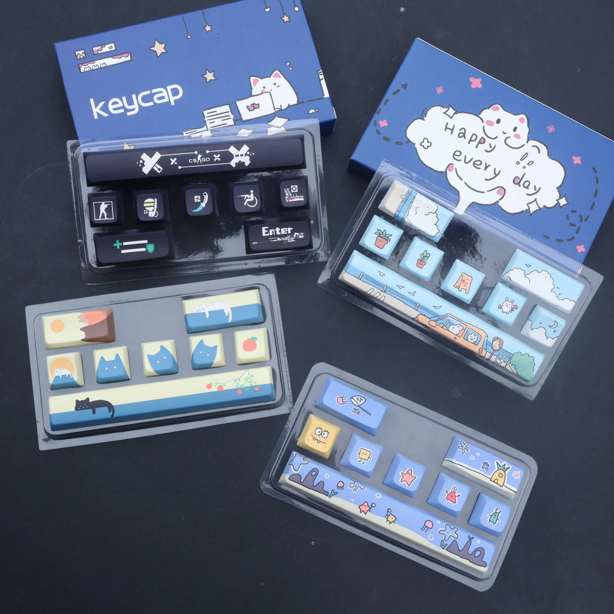 PBT Dye-Sub Space Bar and Enter Keycaps - Electronics & Accessories from Linloft.