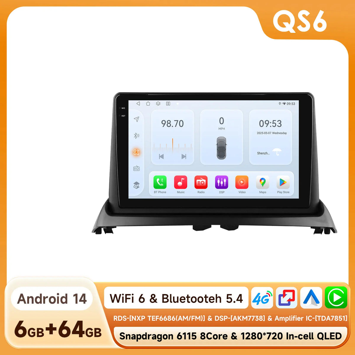 Hizpo 6115 Wireless CarPlay Autoradio for Renault Clio 2 2000-2012 Car GPS Radio Multimedia 2 Din Android 4G AI Voice 360 Camera - Fishing Tackle from Linloft.