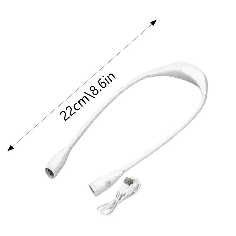 Knitting Light Around Neck Knitting Led Light Bendable Neck Lights Hands Free Rechargeable Reading Lights For Books In Bed