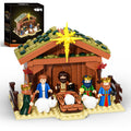 JAKI Christmas Nativity Scene Set Building Blocks Model Kit Manger Stable Tabletop Holiday Decor Home Display Gift Collectors Christian Jesus Birth Xmas Village Decoration Ornaments Halloween Birthday