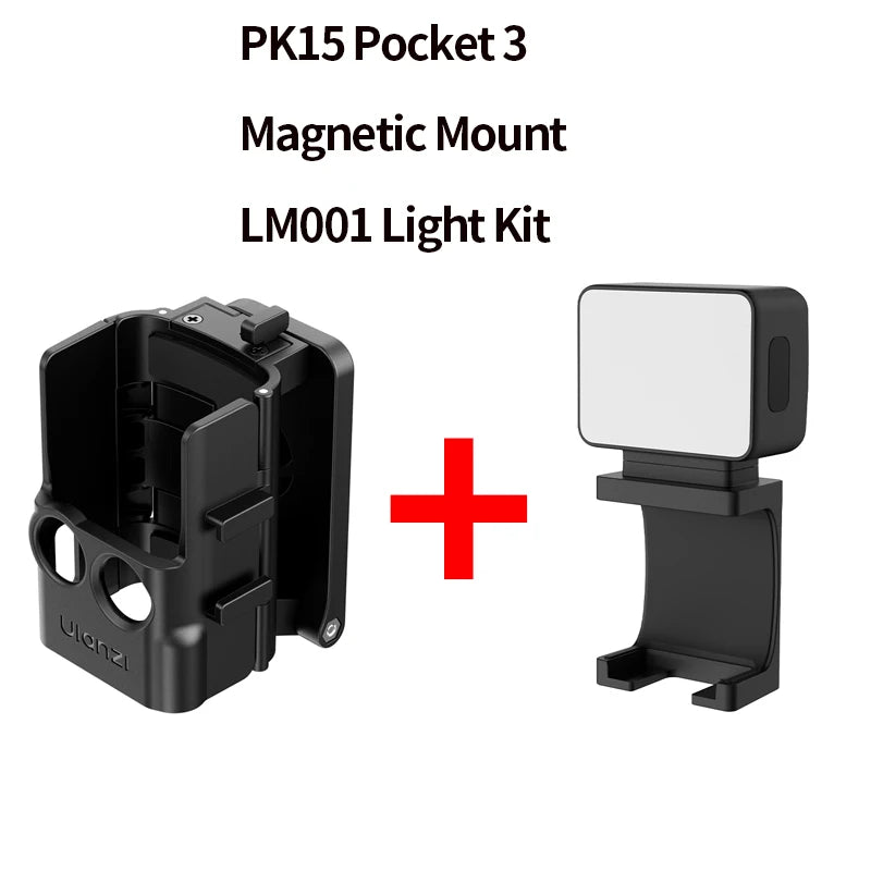 Ulanzi LM001 for DJI Osmo Pocket 3 4 Video Light Magnetic Mini Led Light Waterproof Vlogging Tiktok Live 500mah Rechargeable