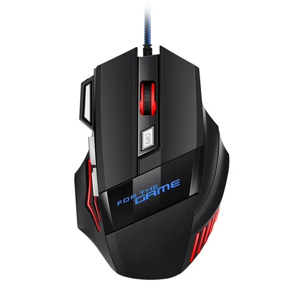 Gaming Mouse RGB Backlit Ergonomic Game Mice 7D Esports Wired Mouse Computer Mouse for Laptop PC Desktop Gamer - Gaming Accessories from Linloft.