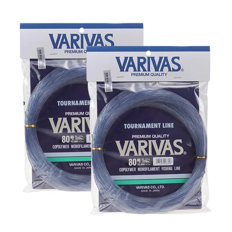 VARIVAS Tournament Line Copolymer Monofilament Fishing Line 50m Anti-Tangle Nylon Leader Line for Tuna Fishing Big Game Fishing