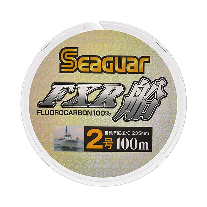 Original SEAGUAR FXR BOAT Fishing Line  Strength and Fexibility 100% FLUOROCARBON  Lines 100M Carbon Fiber Line Made in Japan