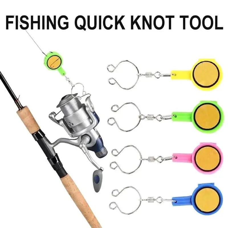 Portable Fishing Fast Tie Knotter Tool, Safety Knot Tying Device for Outdoor Fishing, Quick Knot Helper Fishing Accessories