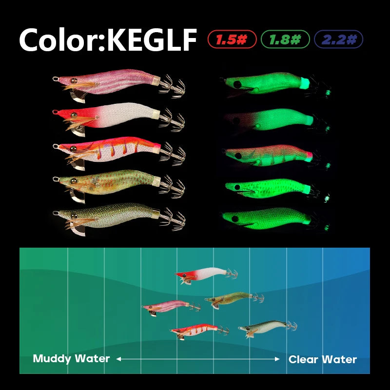 Luminous Mini Squid Jig - Fishing Tackle from Linloft.