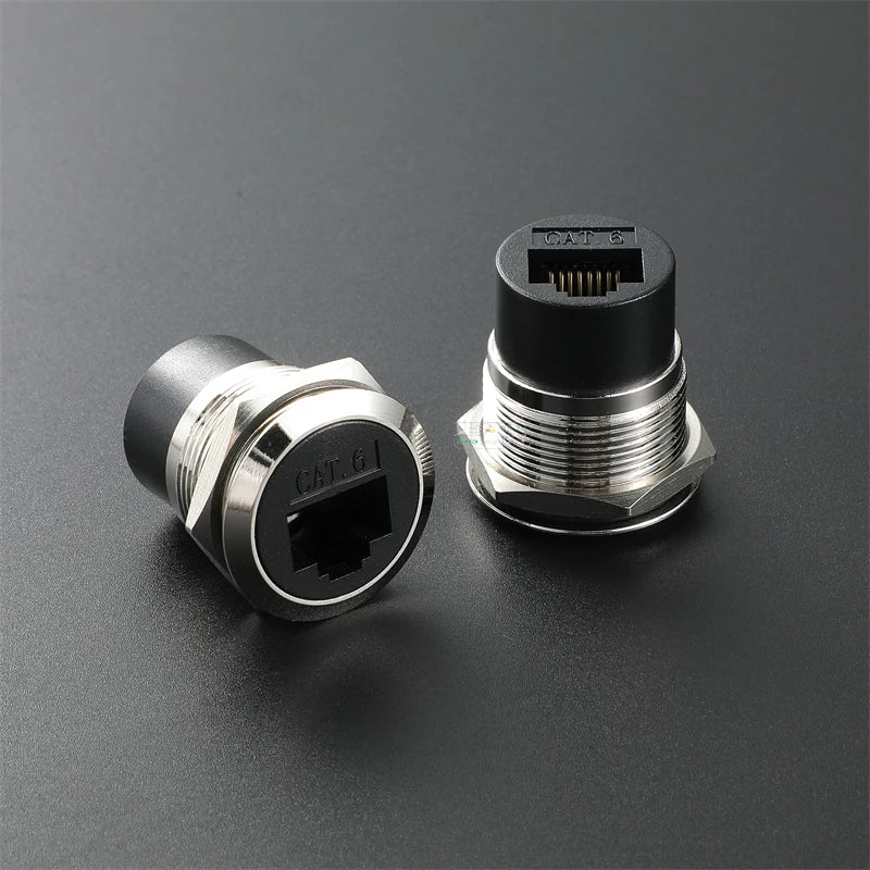 AVSSZ CAT6A CAT6 RJ45 Network Cable Connectors Metal Data Signal Adapter Computer Data Module Mounting Size 22m
