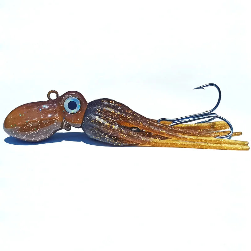 Glow Octopus Skirt Trolling Lure - Fishing Hooks from Linloft.