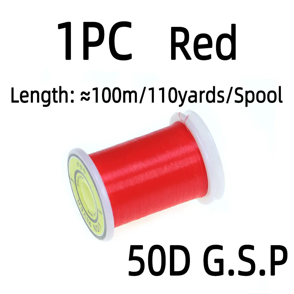 100m/Spool 50D GSP Fly Tying Polyethylene Floss Thread High Tensil Tying Line For Small Flies Nymphs Trout Fishing Lures - Fishing Tackle from Linloft.
