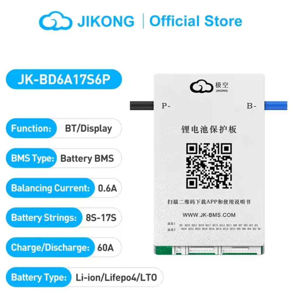 JK Smart Active Balance BMS for LiFePO4 - Electronics & Accessories from Linloft.