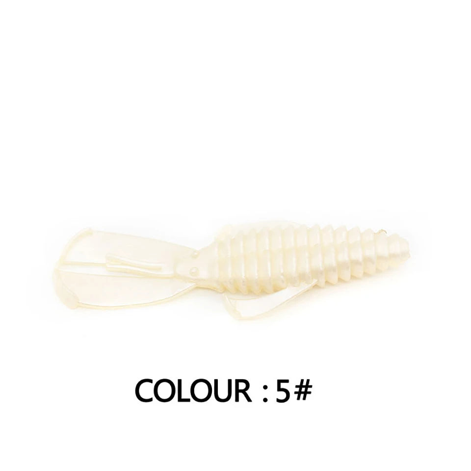 Soft Fishing Lure 5Pcs 4.5g 2Pcs 15.5g Bionic Silicone Fan-shaped Artificial Bait Wobblers Swimbait Outdoor Fishing Tackles - Fishing Tackle from Linloft.