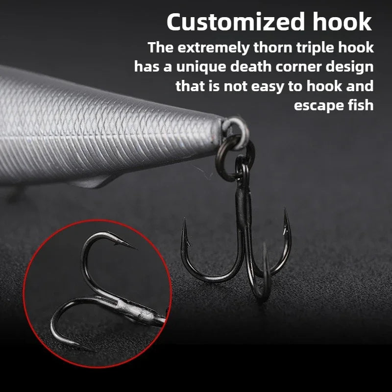 Sinking Pencil Spinner Fishing Lures Vibrate Wobbler Rap Chatterbait 10g 14g Metal Jig Buzzbait Carp Bass Trout Bait Pesca
