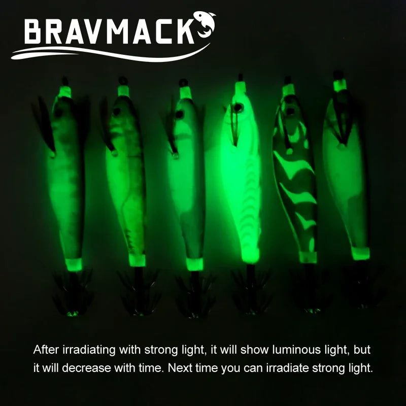 Luminous Squid Jig Hooks, 2-Pack