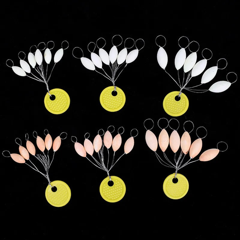 5Packs/lot Luminous Fishing Float 000#-5# Glowing Seven-star Float Light Bobber Night Vision Fishing Tackle Accessory B333