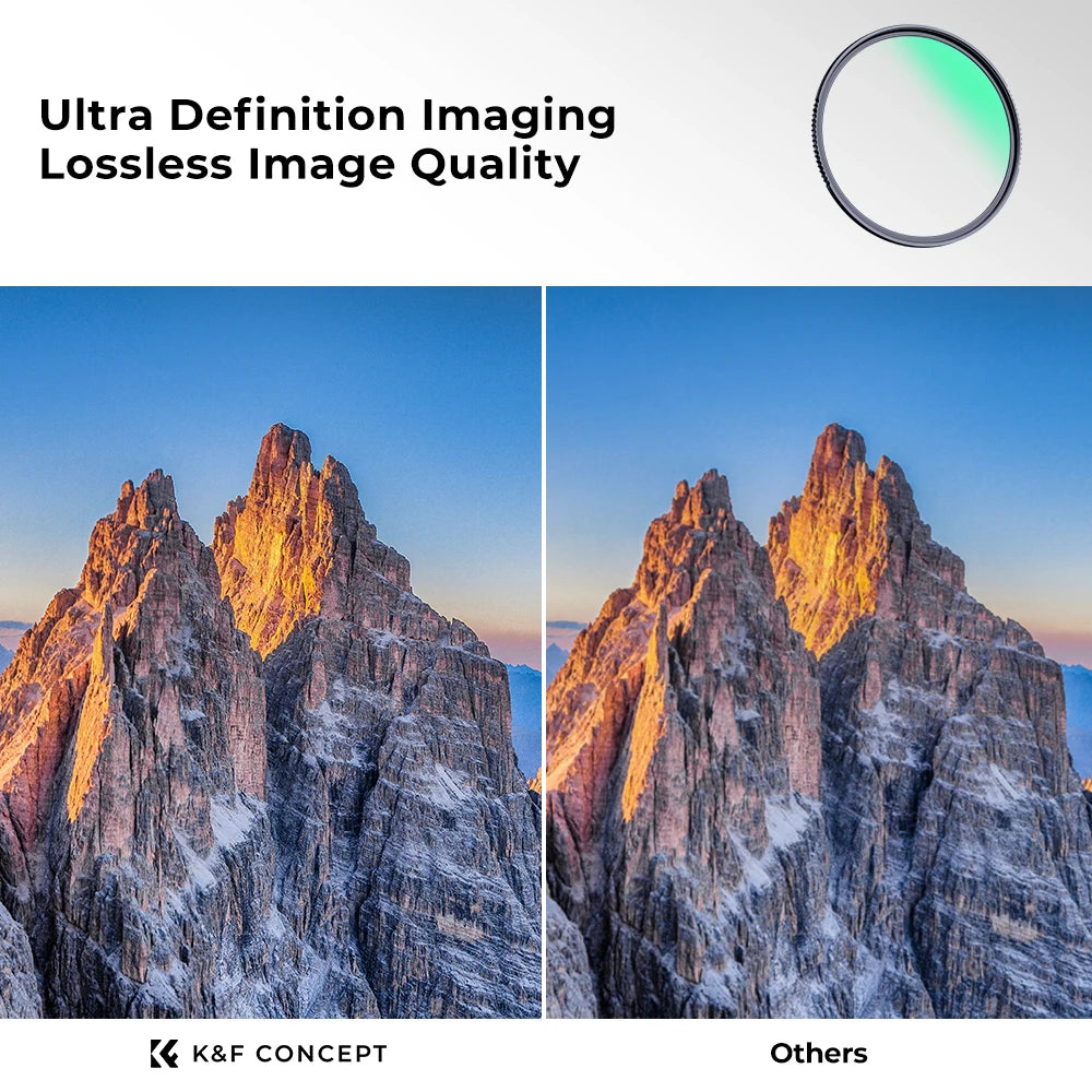 K&F CONCEPT UV Filter Lens Multi Coated Protection Nanotech Coatings Ultra Slim 49mm 52mm 58mm 62mm 67mm 77mm 86mm 95mm - Camera & Optic Accessories from Linloft.