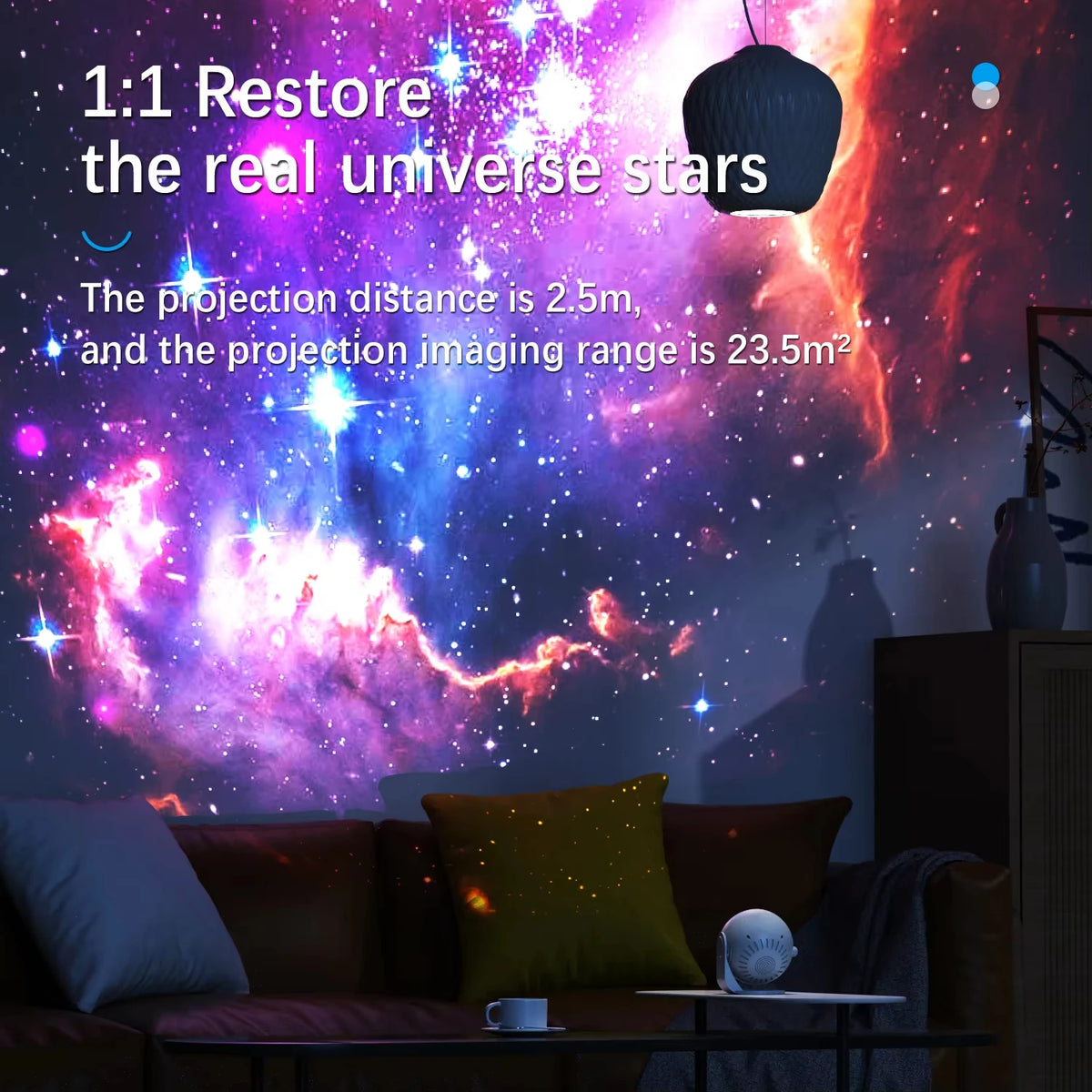Galaxy Projector Star Projector Planetarium Starry Sky Night Light for Kids Adults Space Ceiling Projectors for Home Decor Chris - Home Lighting from Linloft.