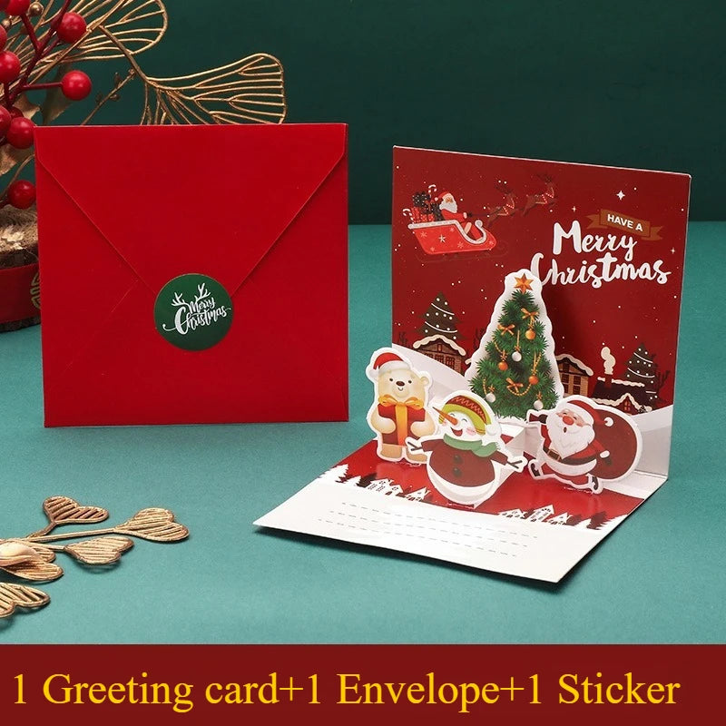3D Pop-Up Christmas Greeting Card - Seasonal & Holiday from Linloft.
