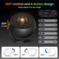 Upgrade Galaxy Projector Pro, Lomoo 13 in 1 HD Planetarium Star The Milky Way Projector for Bedroom, 360 Rotating Star Light wit - Home Lighting from Linloft.