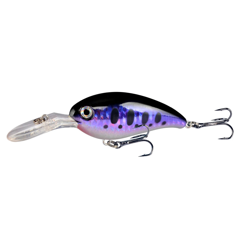 1pcs Crank Fishing Lure Artificial Hard Baits 10cm/15g Crankbait Jerkbait Wobbler Fishing Tackle Good Treble Hooks Tackle - Fishing Hooks from Linloft.