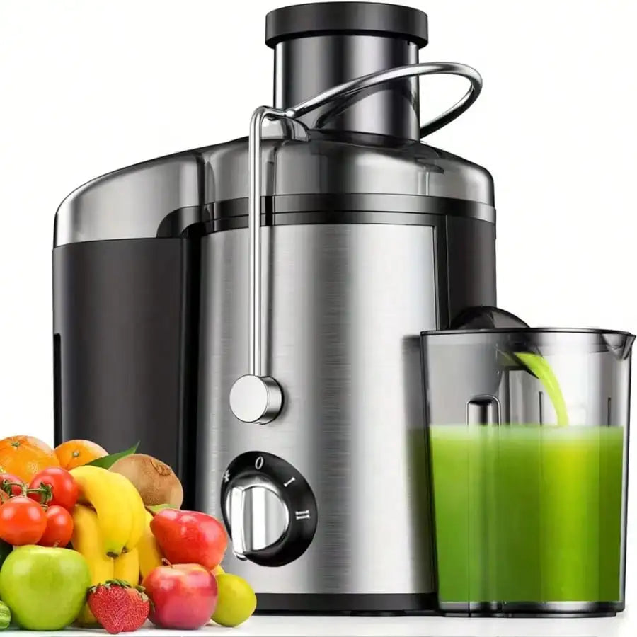1 Pack Multi Function Juicer Blender Food Processor 3 Speed Settings Wide Mouth for Fruits Vegetables Easy Clean Detachable High Juice Yield Fast Juicing