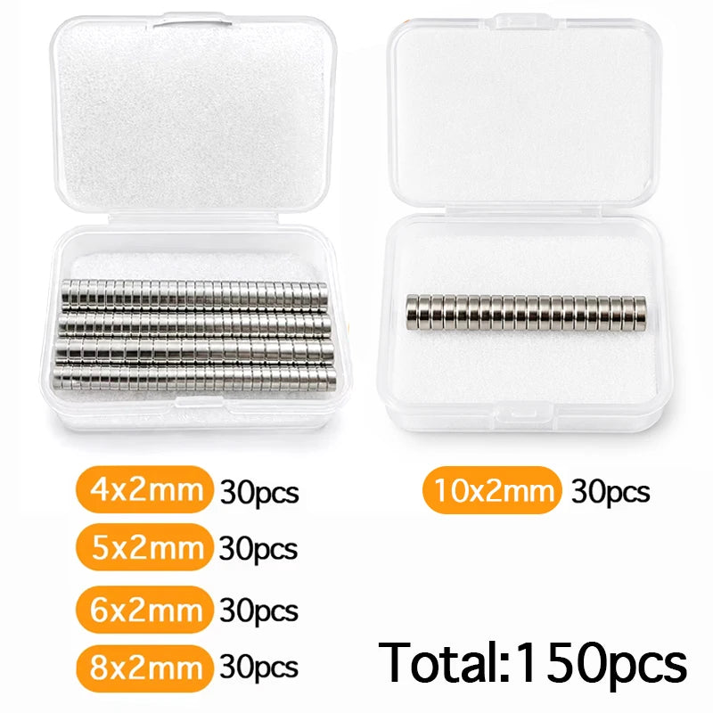 120pcs 3D Printing Magnets Set For Bambu Lab 4 Different Sizes Powerful Neodymium Magnet 3d Printing Tools Kit for DIY Parts