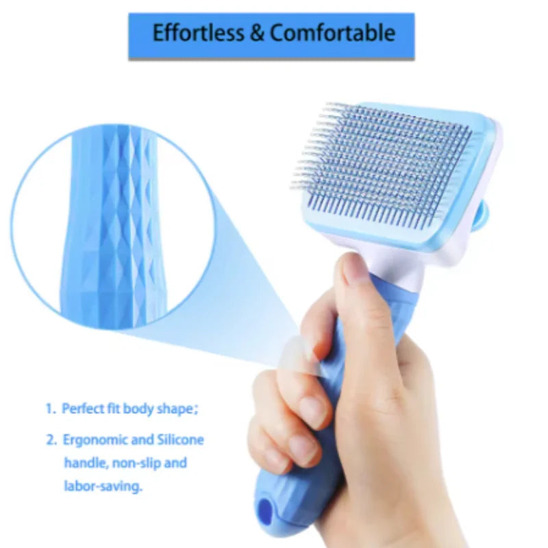 Dog Hair Remover Brush Cat Dog Hair Grooming And Care Comb For Long Hair Dog Pet Removes Hairs Cleaning Bath Brush Dog Supplies - Pet Supplies from Linloft.