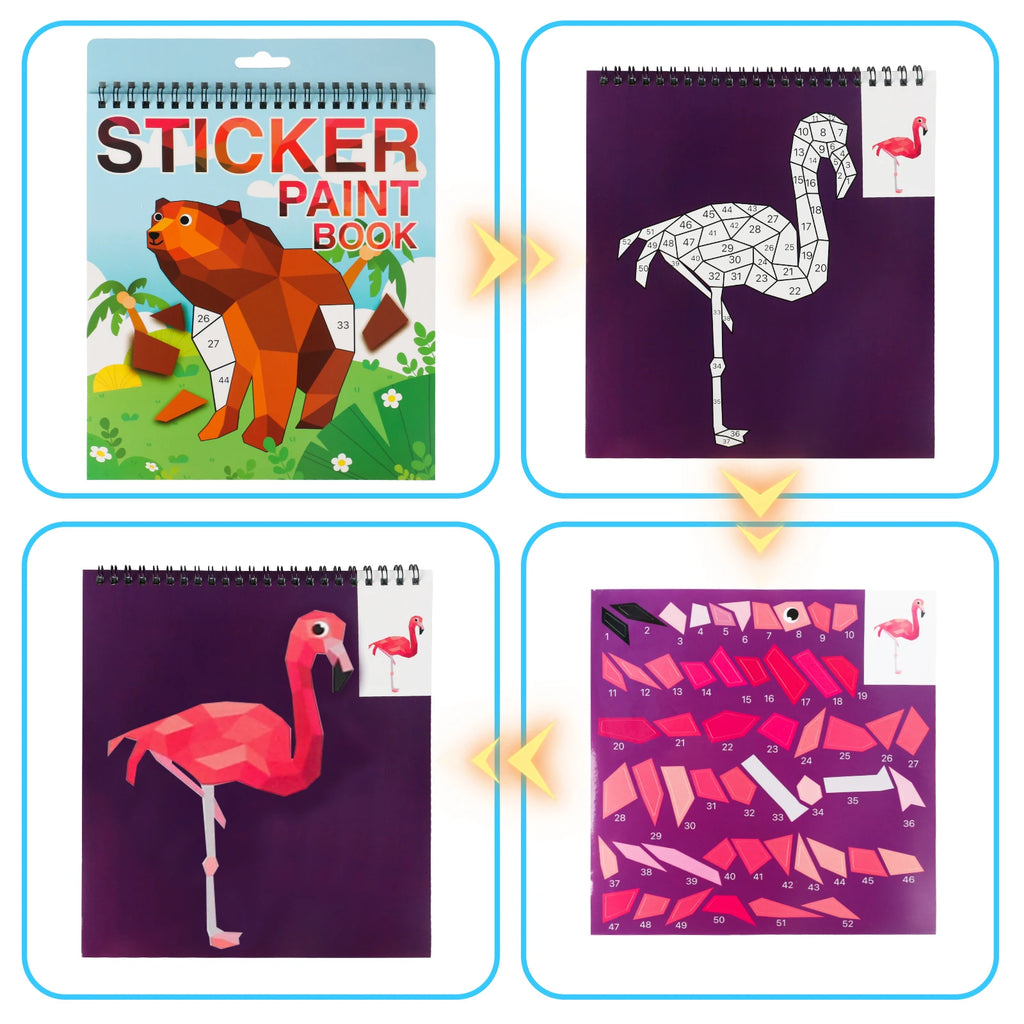 Sticker by Number Book for Kids