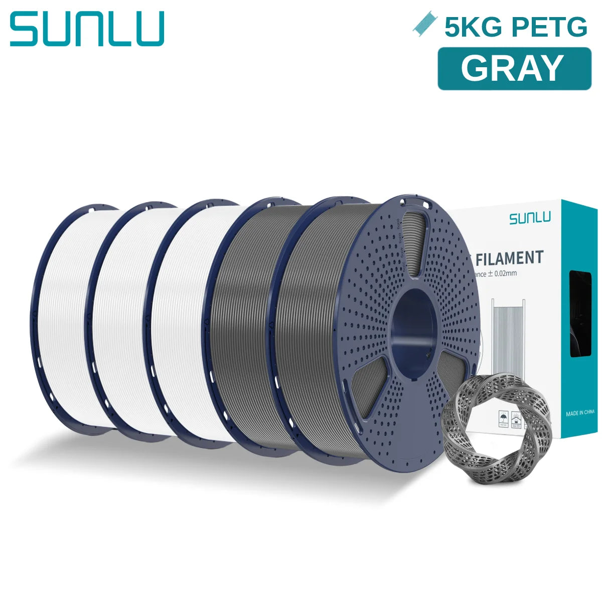 PETG 3D Printer Filament, 1.75mm 5kg - 3D Printing Accessories from Linloft.