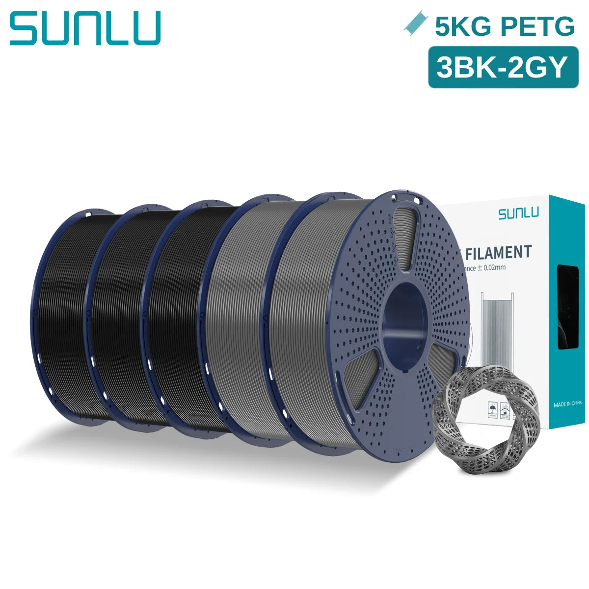 PETG 3D Printer Filament, 1.75mm 5kg - 3D Printing Accessories from Linloft.
