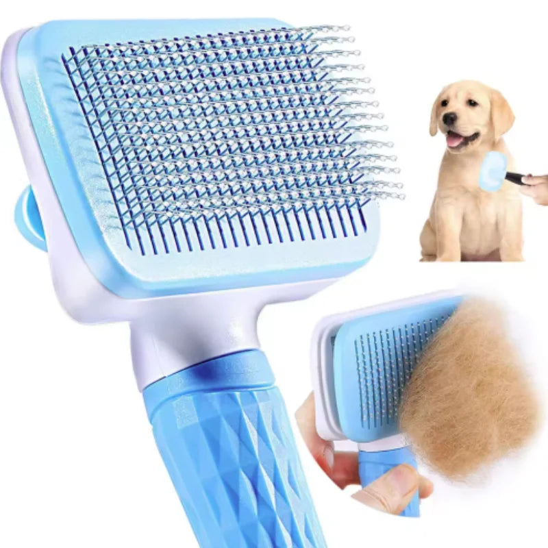 Dog Hair Remover Brush Cat Dog Hair Grooming And Care Comb For Long Hair Dog Pet Removes Hairs Cleaning Bath Brush Dog Supplies - Pet Supplies from Linloft.