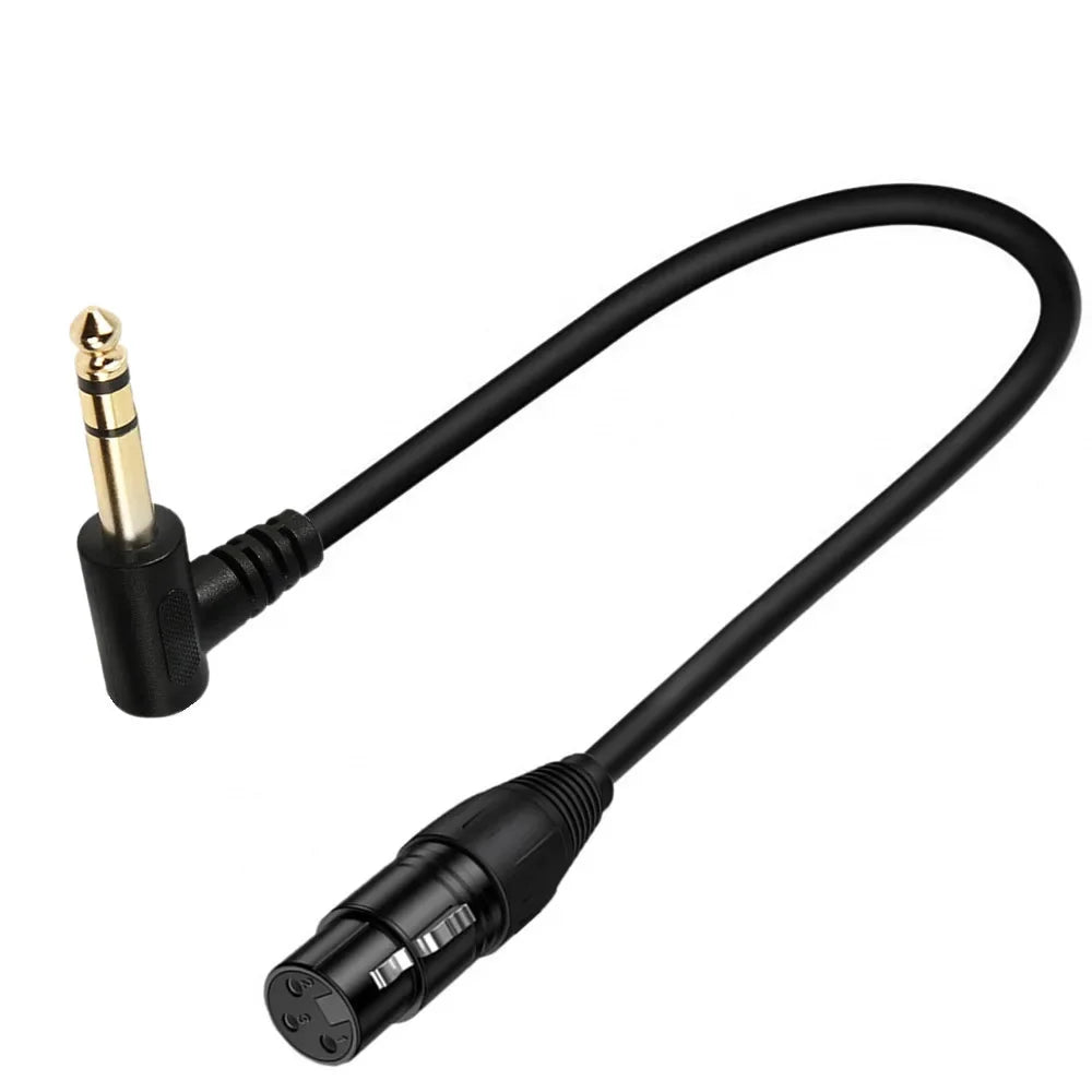 Right-Angle 1/4 Inch TRS to XLR Cable - Electronics & Accessories from Linloft.