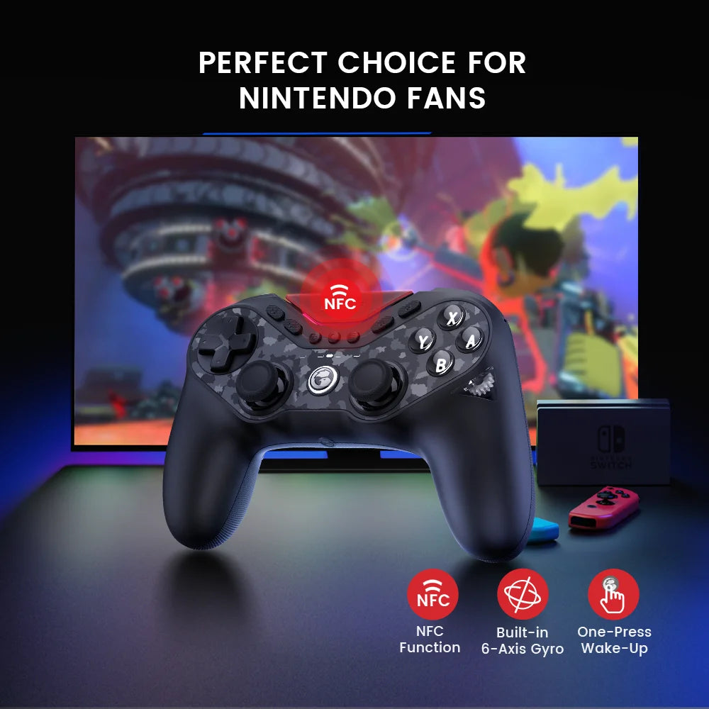 GameSir Tarantula Pro Switch 2 Controller Wireless Gamepad with 9 Mappable Buttons 6-Axis Gyroscope Hall Effect Triggers and NFC - Gaming Accessories from Linloft.