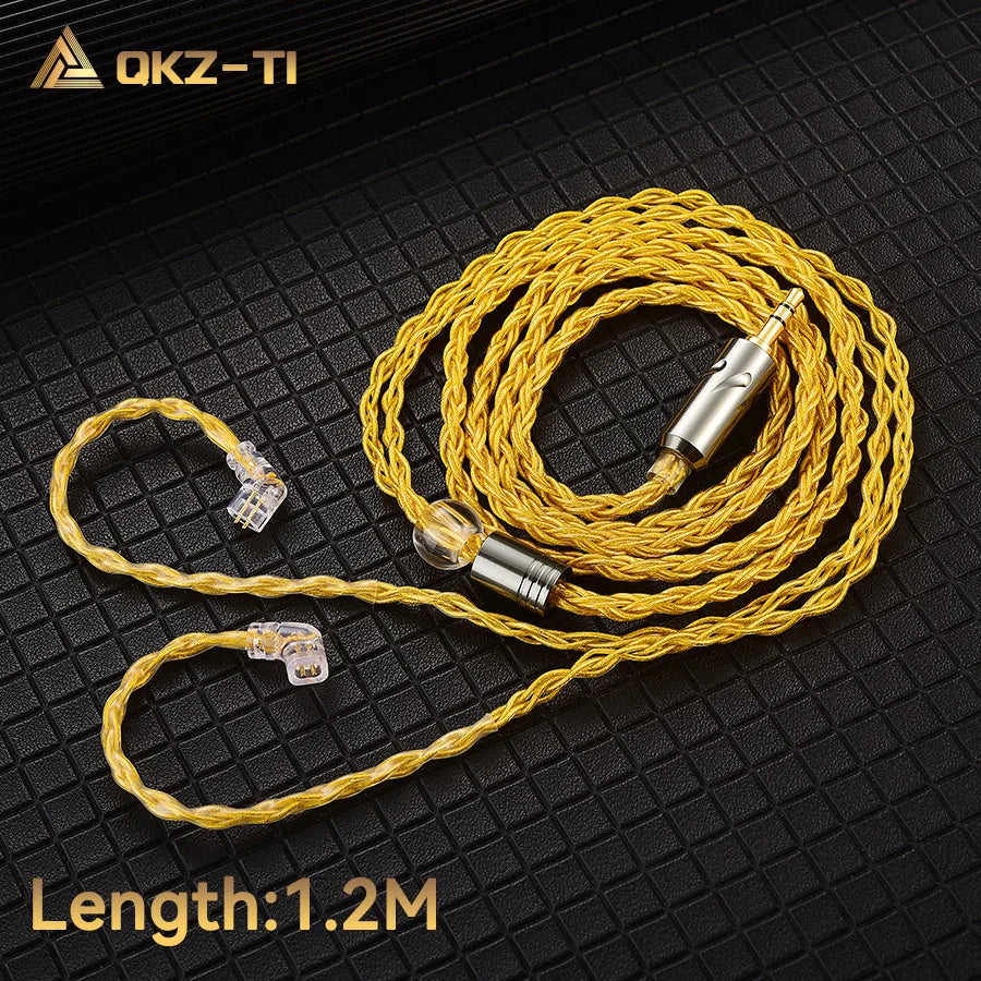 Silver-Plated Upgrade Cable for KZ Earphones - Electronics & Accessories from Linloft.