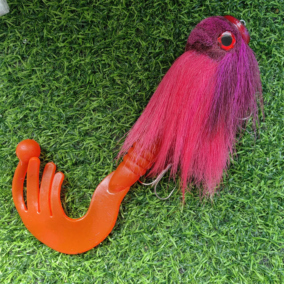 Bucktail Mouse Lure for Pike, 23cm - Fishing Hooks from Linloft.