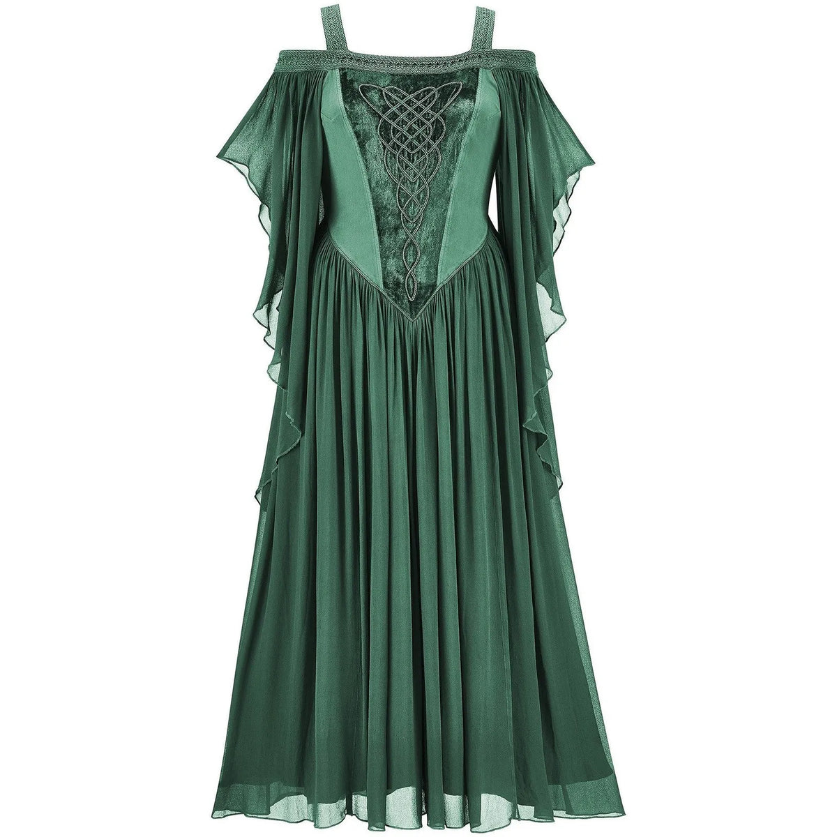 Medieval Witch Dress with Butterfly Sleeves - Dresses from Linloft.