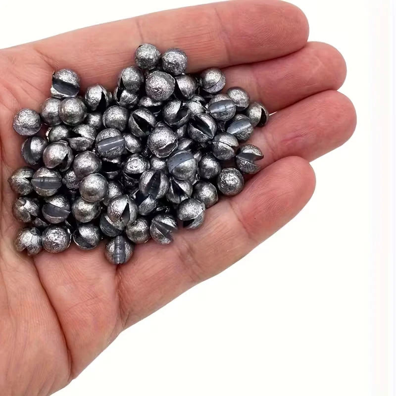 [TUODIAO]Boxed Split Shot Sinkers Set, Multiple Sizes Fishing Weights for Sea Fishing and Rock Fishing