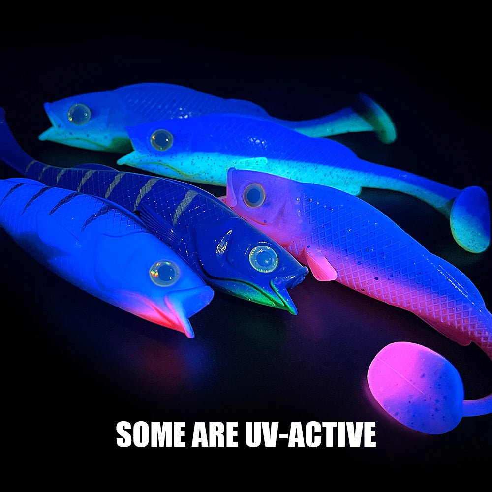 Vigour Perch Swimbait Pike Perch Zander Soft Bait Uv 7cm 11cm 14cm Dropshot Weedless Rubber Fish Scented Shad For Jig Head Rig