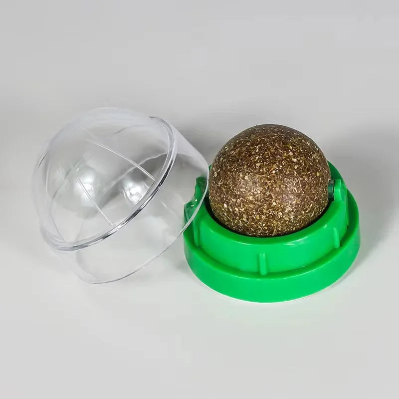 2/4/6pcs Catnip Ball Cat Catnip Wall Stick-on Ball Toy Healthy Natural Cleansing Cat's Intestinal Pet Cat Grass Catnip Snack - Pet Supplies from Linloft.