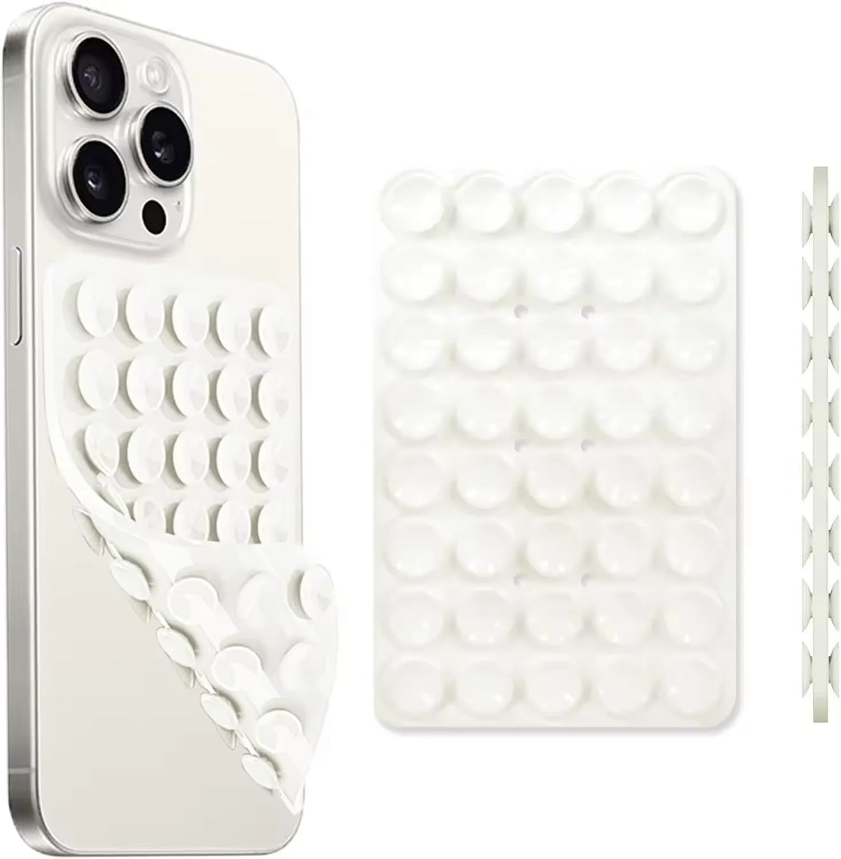 Double-Sided Silicone Suction Phone Holder - Electronics & Accessories from Linloft.
