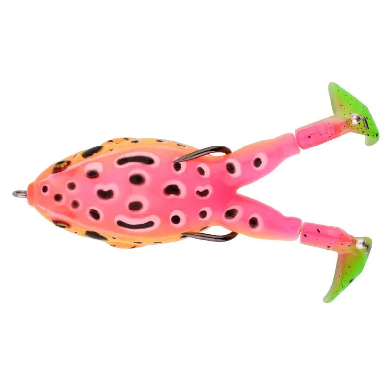 1PC Two-legged Frog Luya Soft Bait Spinning Propeller Bionic Bait Bass Black Fish Outdoor Sports Camping Fishing Activities