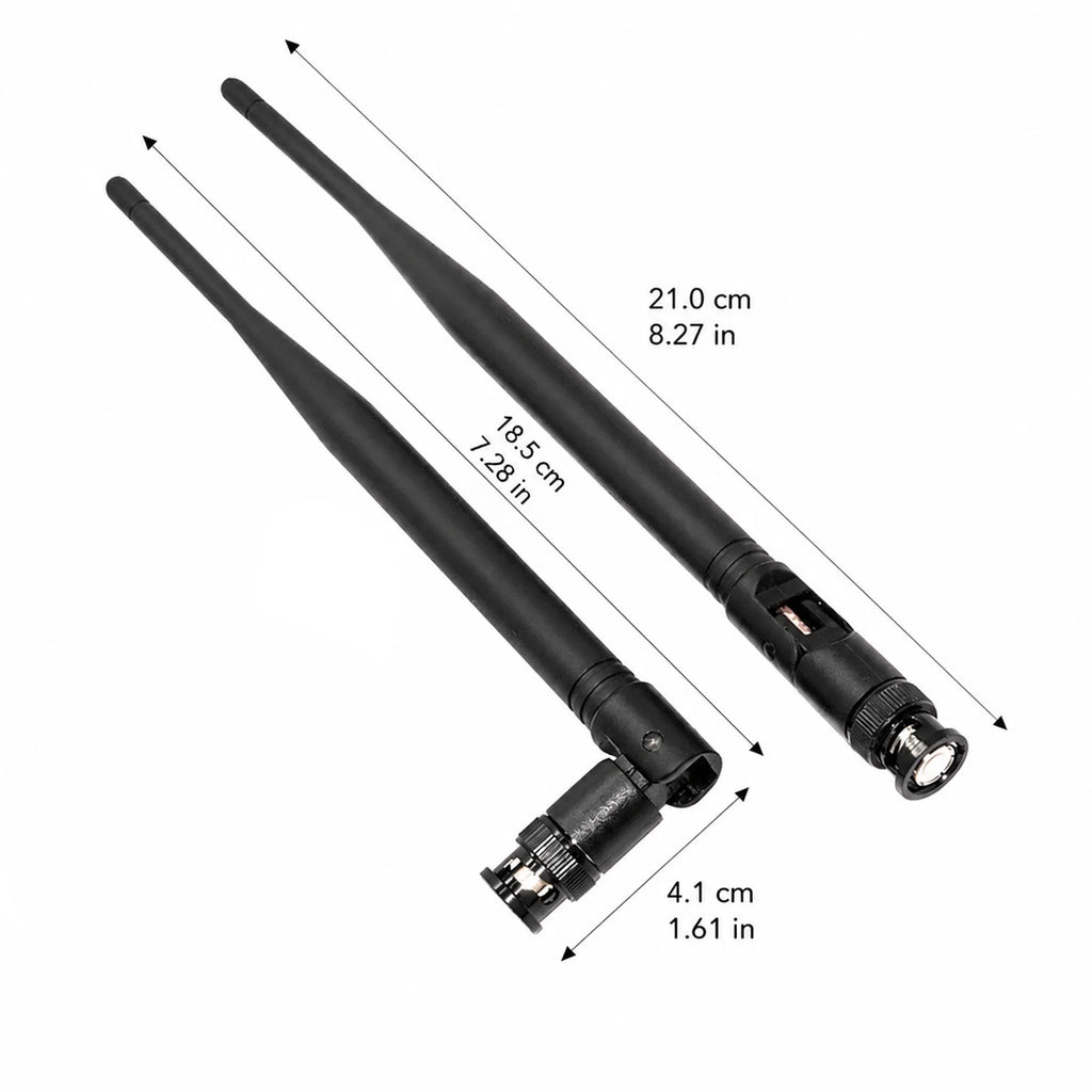 2Pcs/Set BNC Male Antenna Wireless Microphone Receiver Antenna UHF 500MHz-900MHz 3dBi Gain Amplifier Signal Antenna 215mm Length - Electronics & Accessories from Linloft.