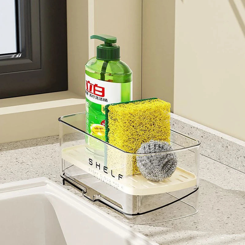 Sink Sponge Drain Rack Organizer