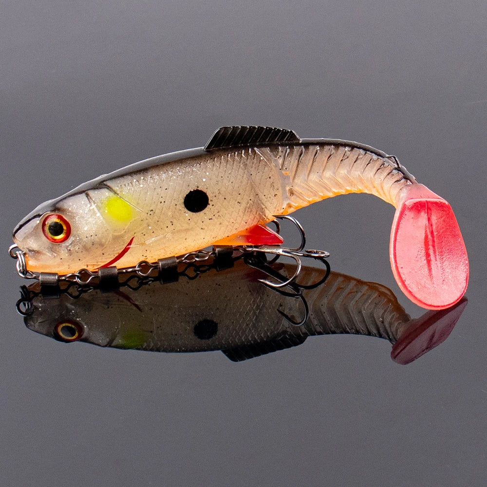T-Tail Silicone Soft Lures with Hook - Fishing Hooks from Linloft.