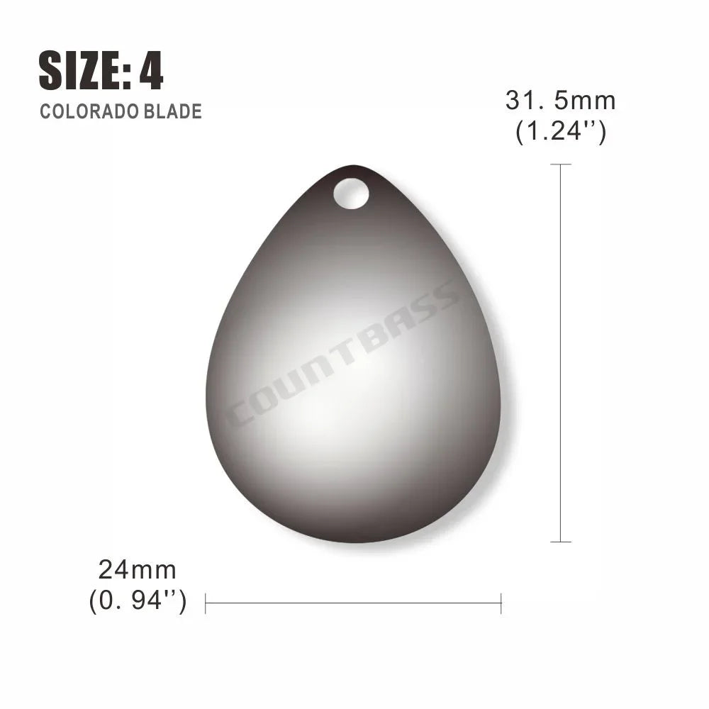 Colorado Spinner Blades, 50-Pack - Fishing Tackle from Linloft.