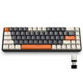 RK68 60% Wireless Mechanical Keyboard, Bluetooth 5.0/2.4GHz with Dual Mode 2-in-1 Receiver, 68-Key Hot-Swappable Gaming Keyboard - Electronics & Accessories from Linloft.