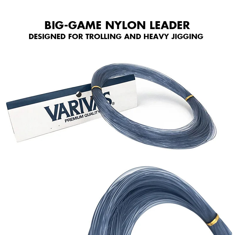 VARIVAS Tournament Line Copolymer Monofilament Fishing Line 50m Anti-Tangle Nylon Leader Line for Tuna Fishing Big Game Fishing