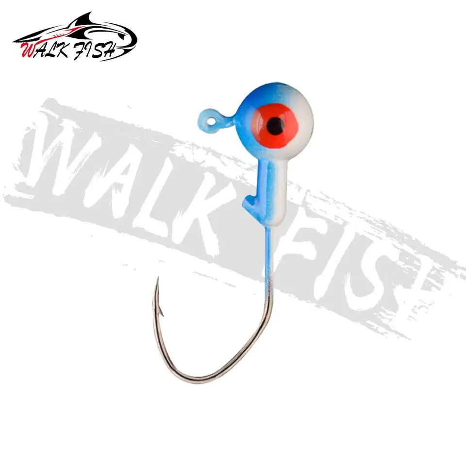 WALK FISH 5PCS/Lot Jig Head Hook 0.8g 1.75g 3.5g 5g Crank Jig Head Hook Fishing Hook Head Jig Lure Hard Bait Soft Worm Jig Hook - Fishing Hooks from Linloft.